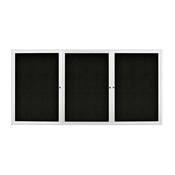 Sliding Door Indoor Enclosed Corkboard, 9